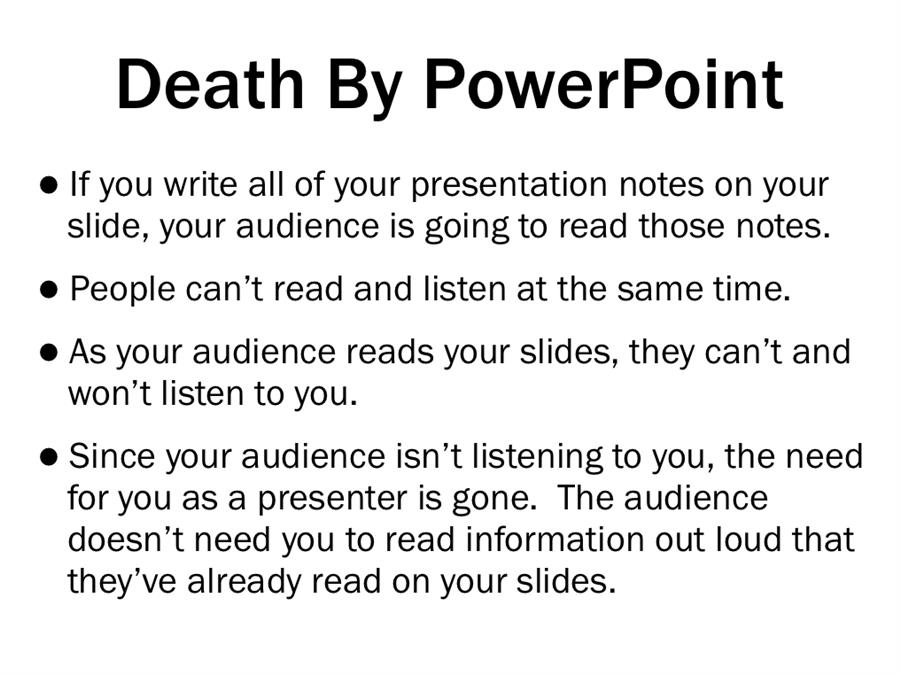 death by power point