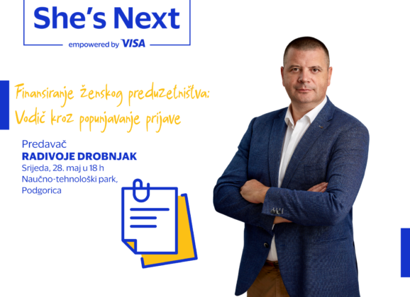 Prva besplatna radionica u okviru Visa She’s Next projekta: Prijavi se i nauči da apliciraš za grantove