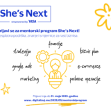 Otvorene prijave za mentorski program u okviru Visa She’s Next projekta u Crnoj Gori